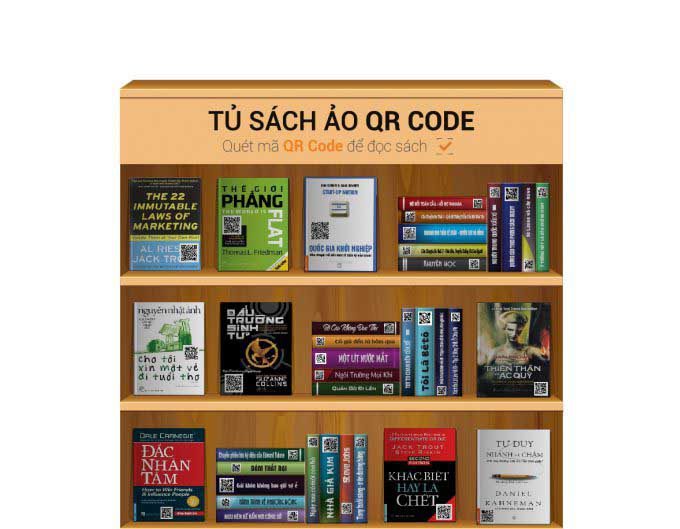 tủ sách ảo QR Code